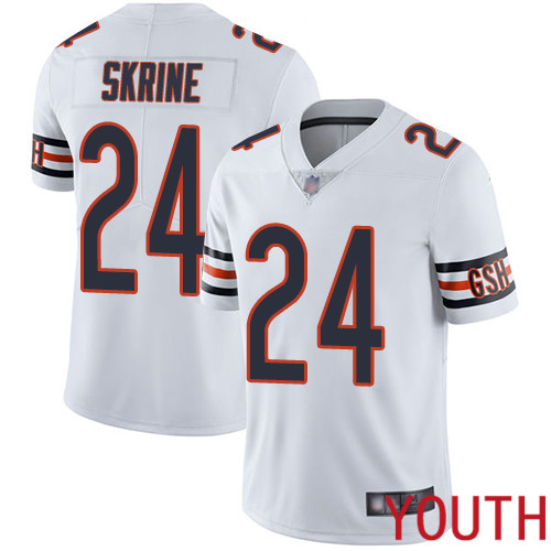 Chicago Bears Limited White Youth Buster Skrine Road Jersey NFL Football #24 Vapor Untouchable->chicago bears->NFL Jersey